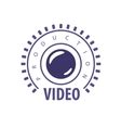 collection  logos tv video photo film royalty  vector