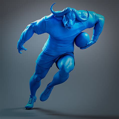 artstation blue bulls mascot