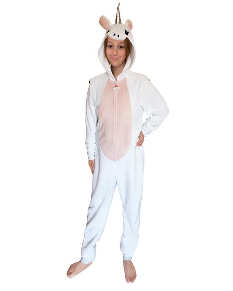 prestigez womens union suit disney costume onesie plush adult pajama unicorn white size
