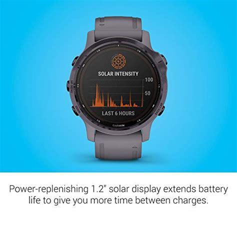 Garmin Fenix 6s Pro Solar Smaller Sized Multisport Gps Watch With