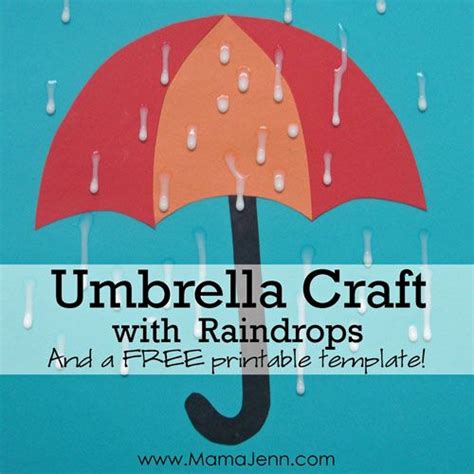 umbrella craft  raindrops kids art pinterest crafts