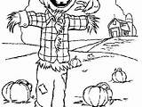 Scarecrow Coloring Scary Getdrawings Pages sketch template