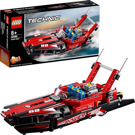 lego  technic power boat toy    hydroplane speedboat model building set   years