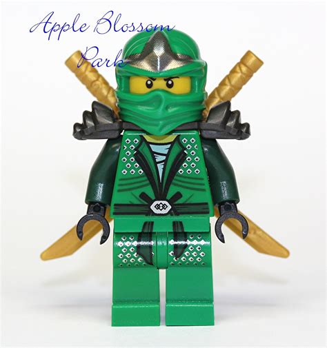 lego ninjago green ninja minifig lloyd zx minifigure  gold