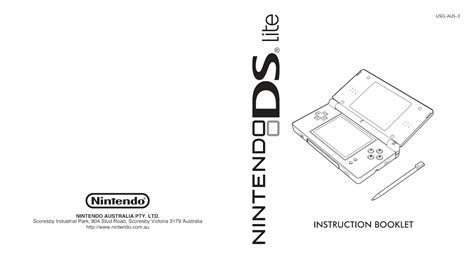 Download Free Pdf For Nintendo Ds Lite Game Console Manual