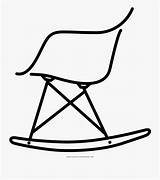 Chair Rocking Coloring Clipartkey sketch template