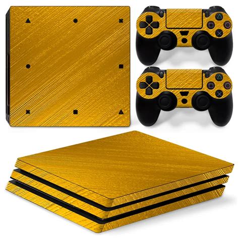 gold  ps pro skin sticker  sony playstation  pro console  pcs controller skins