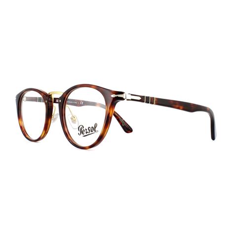 persol glasses frames 3107v 24 havana 47mm mens ebay