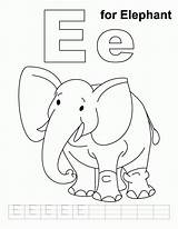 Coloring Elephant Letter Pages Practice Handwriting Preschool Printable Print Kids Color Colouring Alphabet Bestcoloringpages Sheets Worksheets Comments Crafts Library Clipart sketch template