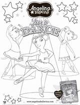 Pages Ballerina Angelina Coloring Everfreecoloring sketch template