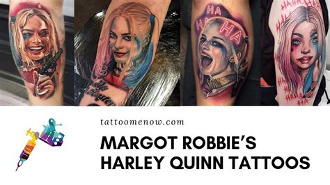 harley quinn tattoos margot robbie youtube