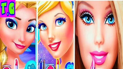 Disney Princess Elsa Barbie And Cinderella Dress Up And