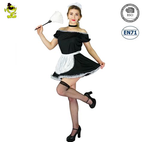 Halloween Carnival Party Cheap Sexy Maid Dress French Maid Costume