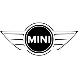 black mini icon  black car logo icons