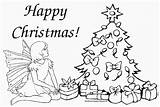 Fairy Christmas Coloring Pages Tree Color Star Popular sketch template