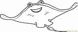 Dory Sting Stingray Coloringpages101 sketch template