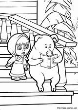 Masha Michka Coloriages Gratuit Urso Coloriez Danieguto Ton Préférés sketch template