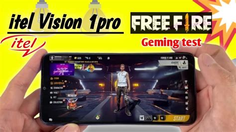 itel vision  pro  fire gaming test youtube