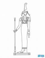 Goddess Egyptian Coloring Pages Ma Ancient Egypt Kids Godess Colouring Goddesses Sheets Gods Printable Hellokids Drawings Print Choose Board sketch template