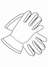 Gloves Coloring Pages sketch template