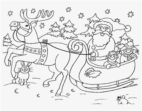 santa claus  sleigh coloring page santa  sleigh colouring pages