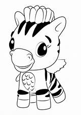 Hatchimals Coloring Pages Zebra Kids sketch template