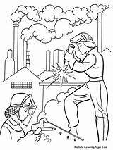 Coloring Labor Pages Factory Kids Workers Printable Drawing Designlooter Getdrawings Give Print 600px 47kb sketch template