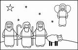 Angel Shepherds Coloring Christmas Clipart Shepherd Story Pages Kids Angels Colour Jesus Fun Color Mary Whychristmas Visiting Cliparts Joseph Library sketch template