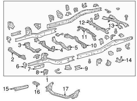 frame components   toyota tacoma sparks parts