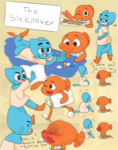 The Sleepover By Triacqua The Amazing World Of Gumball