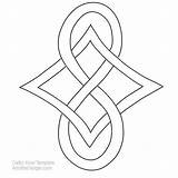 Knots Symbols Keltische Knoten Knotwork Tangle Malvorlagen Muster Zentangle Nudos Celtas Sashiko Patchwork Symbole Crosses sketch template