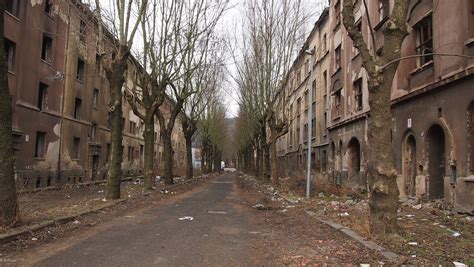 Abandoned Street Na Nivách In Ústí Nad Labem Czech
