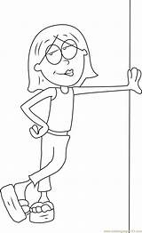 Coloring Lizzie Mcguire Standing Pages Coloringpages101 sketch template