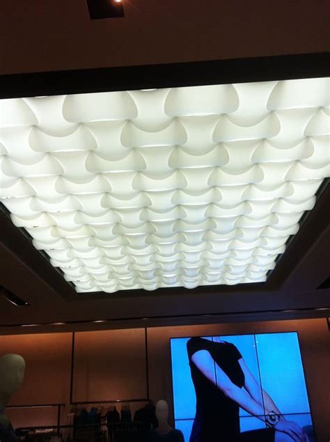 Sculptural Fluorescent Light Cover Led Video Display