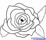 Rose Draw Drawing Step Petals Flower Flowers Roses Drawings Clipart Drawn Open Pretty Kids Thorns Coloring Clipartmag Pages Easy Pop sketch template
