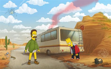 Breaking Bad The Simpsons Ned Flanders Bart Simpson Hd