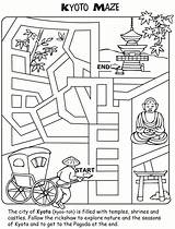 Dover Doverpublications Japón Maze sketch template