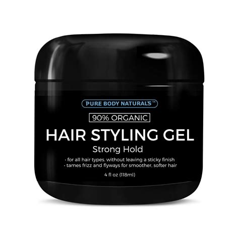 strong hold hair gel  men pure body naturals