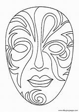 Mascaras Venecianas Masken sketch template