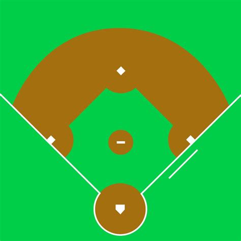 blank baseball field diagram drawing  image