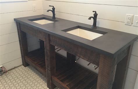 High Performance Concrete Custom Bathroom Vanity Top This Top Was Made