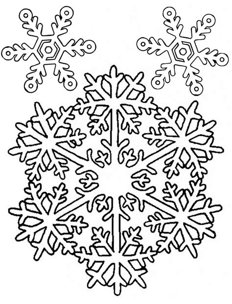 snowflakes coloring pages  print