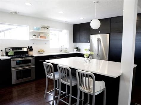 black  white kitchen design youtube