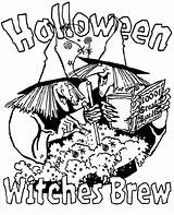 Halloween Coloring Witches Brew Pages Crayola La sketch template