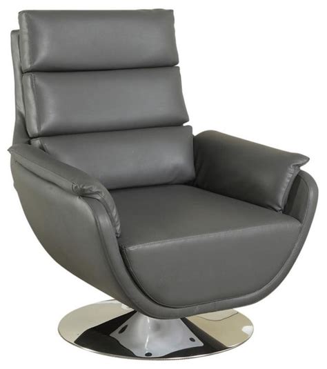 syncro faux leather swivel accent chair contemporary armchairs