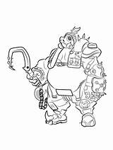 Overwatch Roadhog Coloring Pages Drawing Draw Drawingtutorials101 Step Kids Drawings Fun Learn Printable sketch template