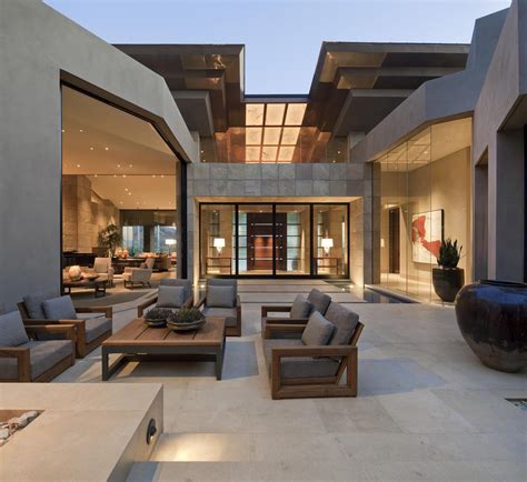 contemporary outdoor living design  phoenix david michael miller