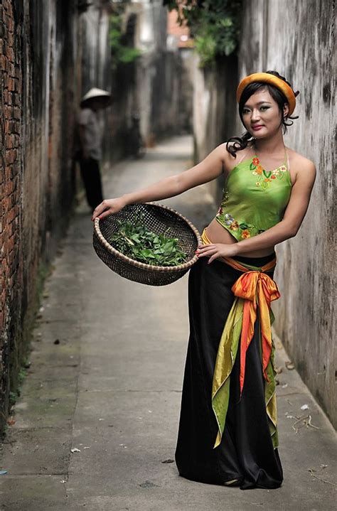 sexy in traditional costume of vietnam women have shown a pass