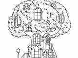 Treehouse Coloringonly Madera Coll sketch template
