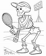 Coloring Pages Skeleton Ping Halloween Pong Print Axial Tennis Color Getcolorings Printable Printables Sheet Playing sketch template